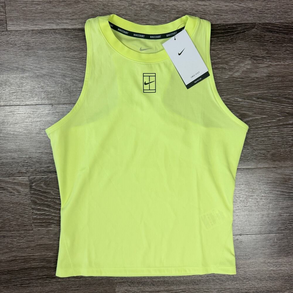 NikeCourt Advantage Dri-FIT Tennis Tank Yellow Women's MT NWT FZ6666-736